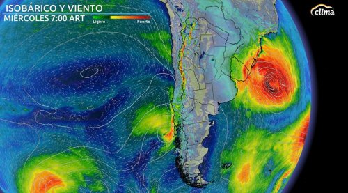 El frío dará paso a fuertes lluvias y viento en Argentina
