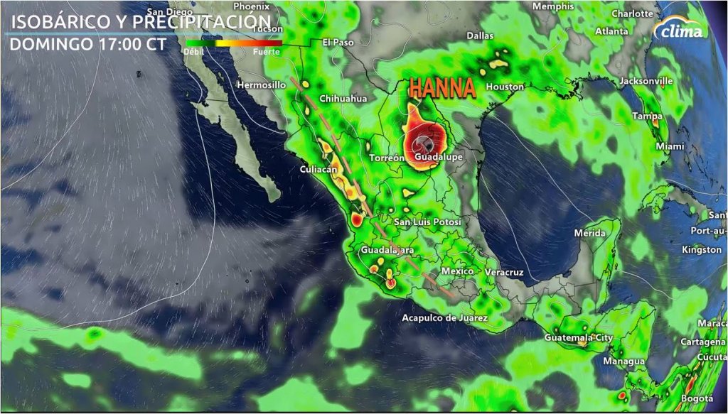 Lluvias torrenciales para el noreste de México.