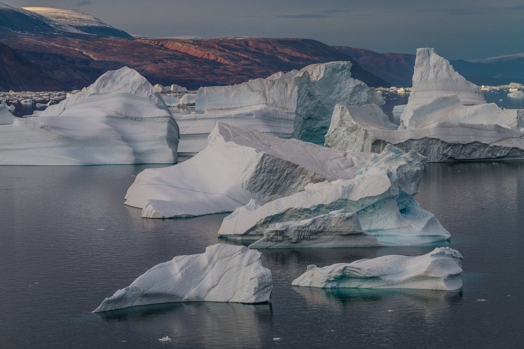 Glaciares en Groenlandia.