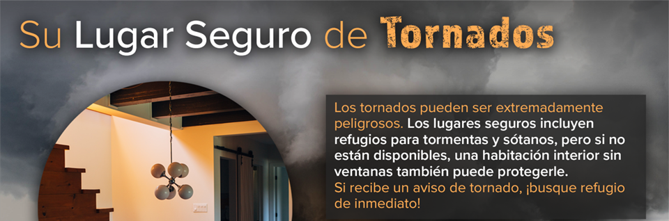 Cómo mantenerse seguro en caso de tornado. Foto por NOAA.