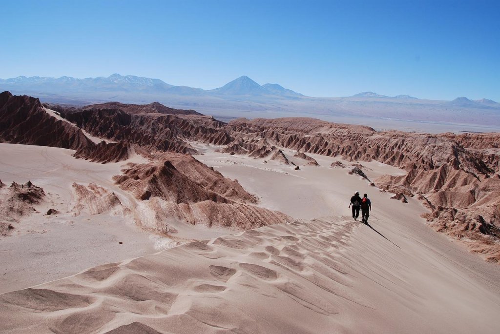 Clima desértico (árido) en Atacama, Chile.