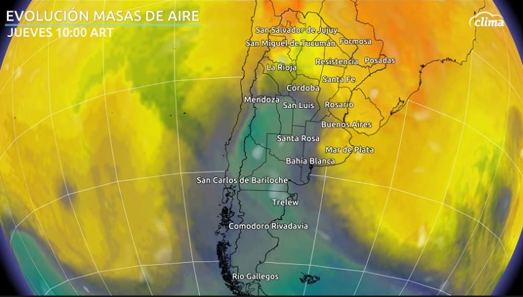 Después del jueves las temperaturas probablemente estarán cerca delo normal para la Franja Central.