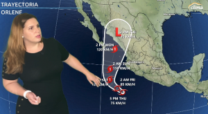 Huracán Orlene amenaza a Sinaloa