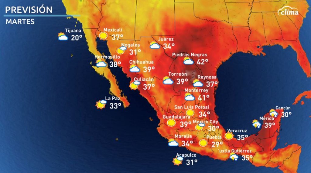 Calor Intenso En México Esta Semana | Clima.com